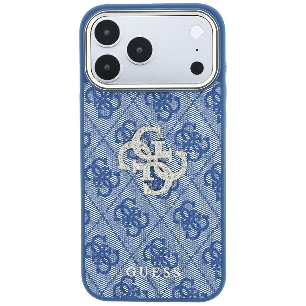 Θήκη για Apple iPhone 18 Pro / 17 Pro, Guess, 4G Big Strass Logo, Μπλε
