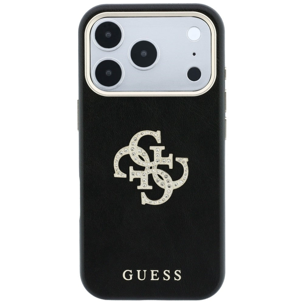 Θήκη για Apple iPhone 18 Pro / 17 Pro, Guess, Smooth Big Strass Logo, Βυσσινί