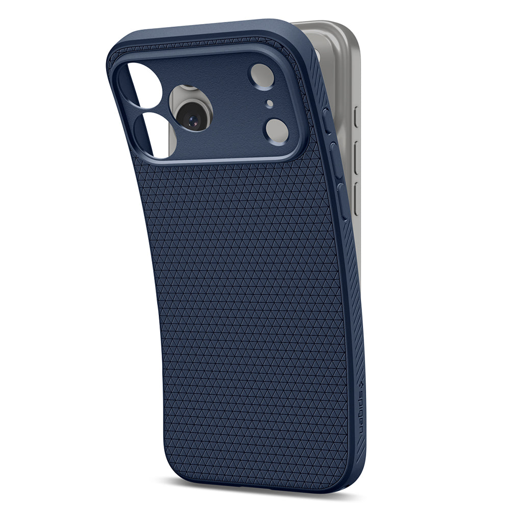 Case for Apple iPhone 18 Pro / 17 Pro, Spigen, Liquid Air, Navy ACS12150