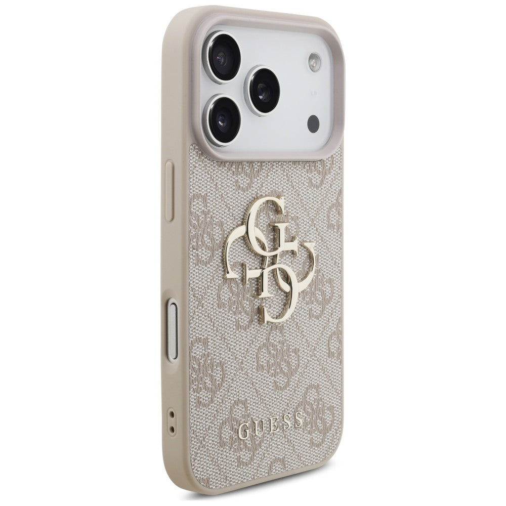 Θήκη για Apple iPhone 18 Pro Max / 17 Pro Max, Guess, 4G Classic Logo με Λουράκι, Ροζ