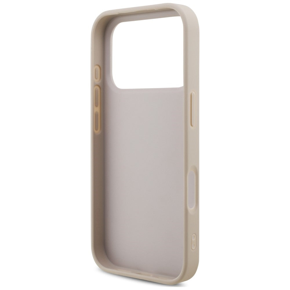 Θήκη για Apple iPhone 18 Pro Max / 17 Pro Max, Guess, 4G Classic Logo με Λουράκι, Ροζ