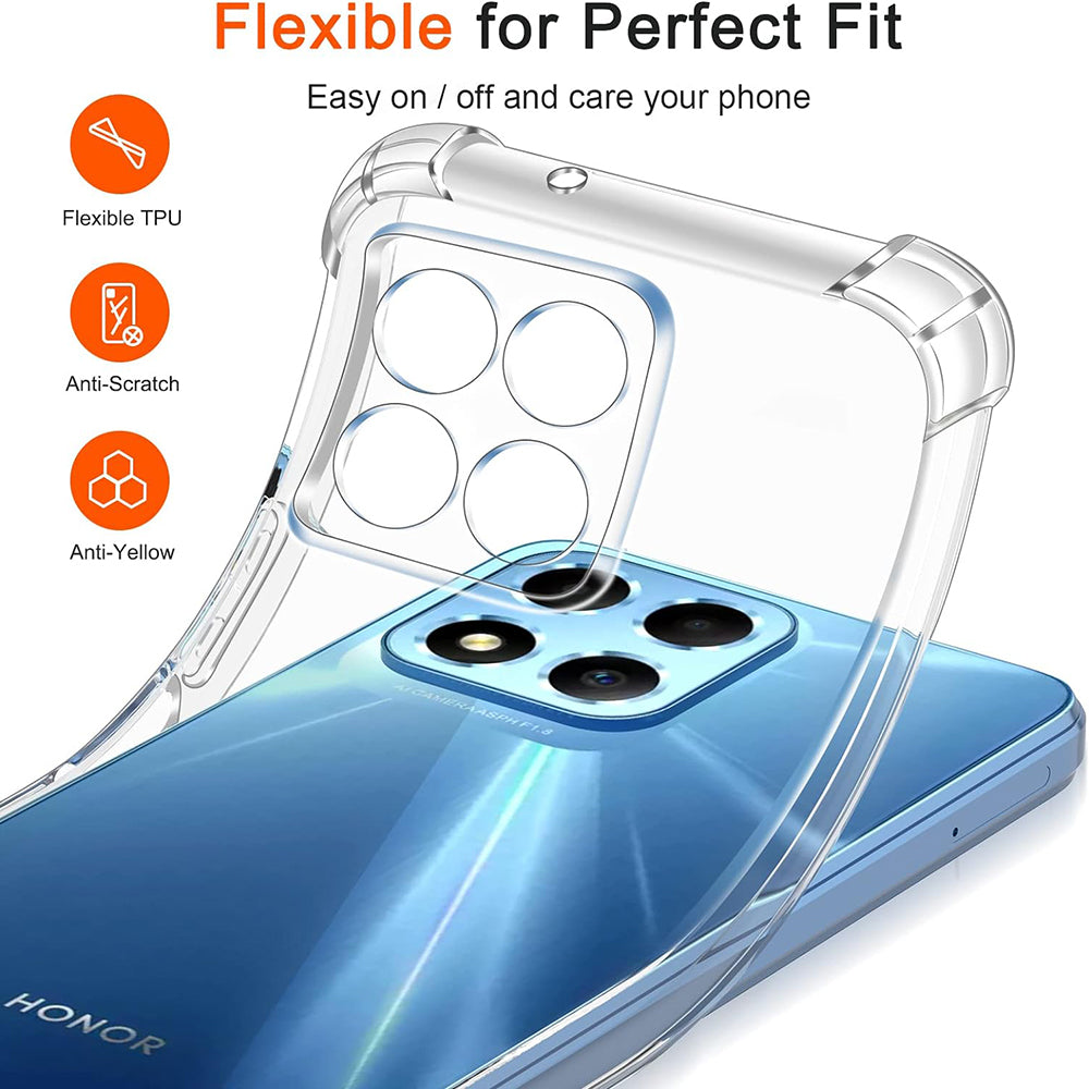 Θήκη για Honor 70 Lite / X6 / X8 5G, Techsuit, Ανθεκτική σε Κρούσεις Διαφανής, Διάφανη