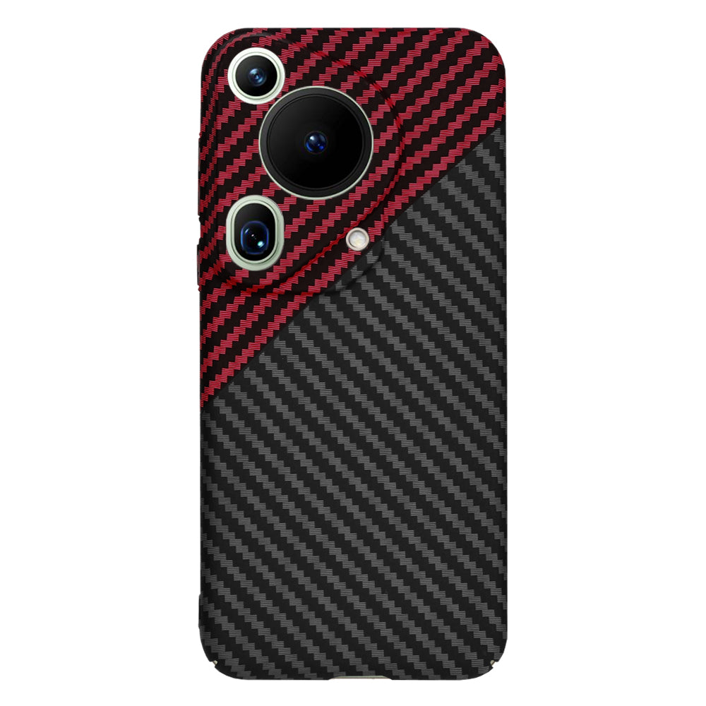Θήκη για Huawei Pura 70 Ultra, Techsuit, Carbonite FiberShell, Μαύρο Κόκκινο