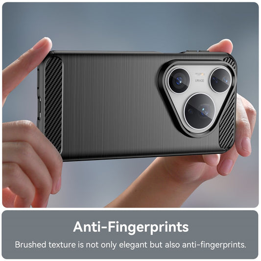 Θήκη για Huawei Pura 80 Pro / Pura 80 Ultra, Techsuit, Άνθρακας, Μαύρο