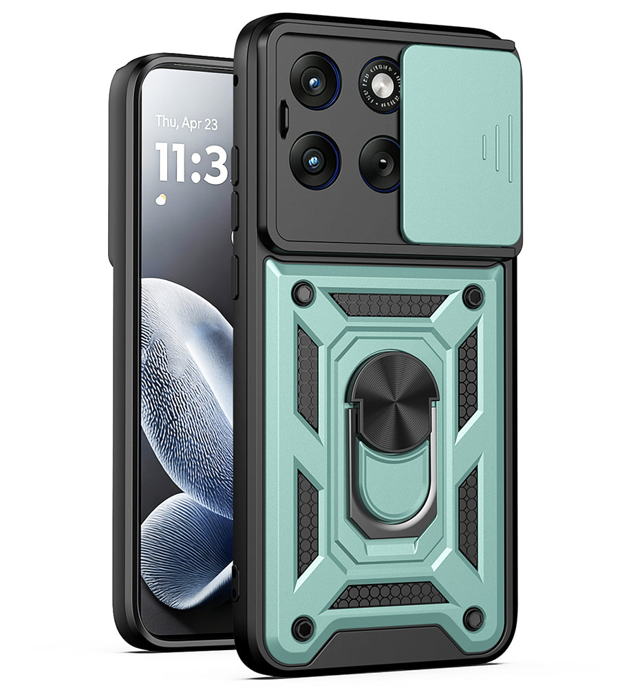Case for Motorola Edge 70 Fusion, Techsuit, CamShield, Green