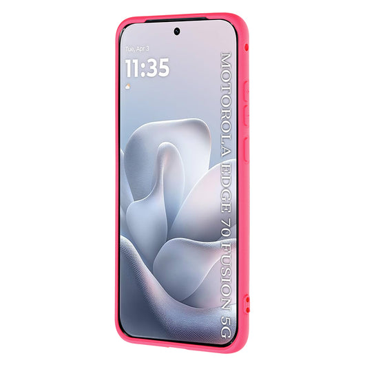 Θήκη για Motorola Edge 70 Fusion, Techsuit, SoftFlex, Σκούρο Ροζ