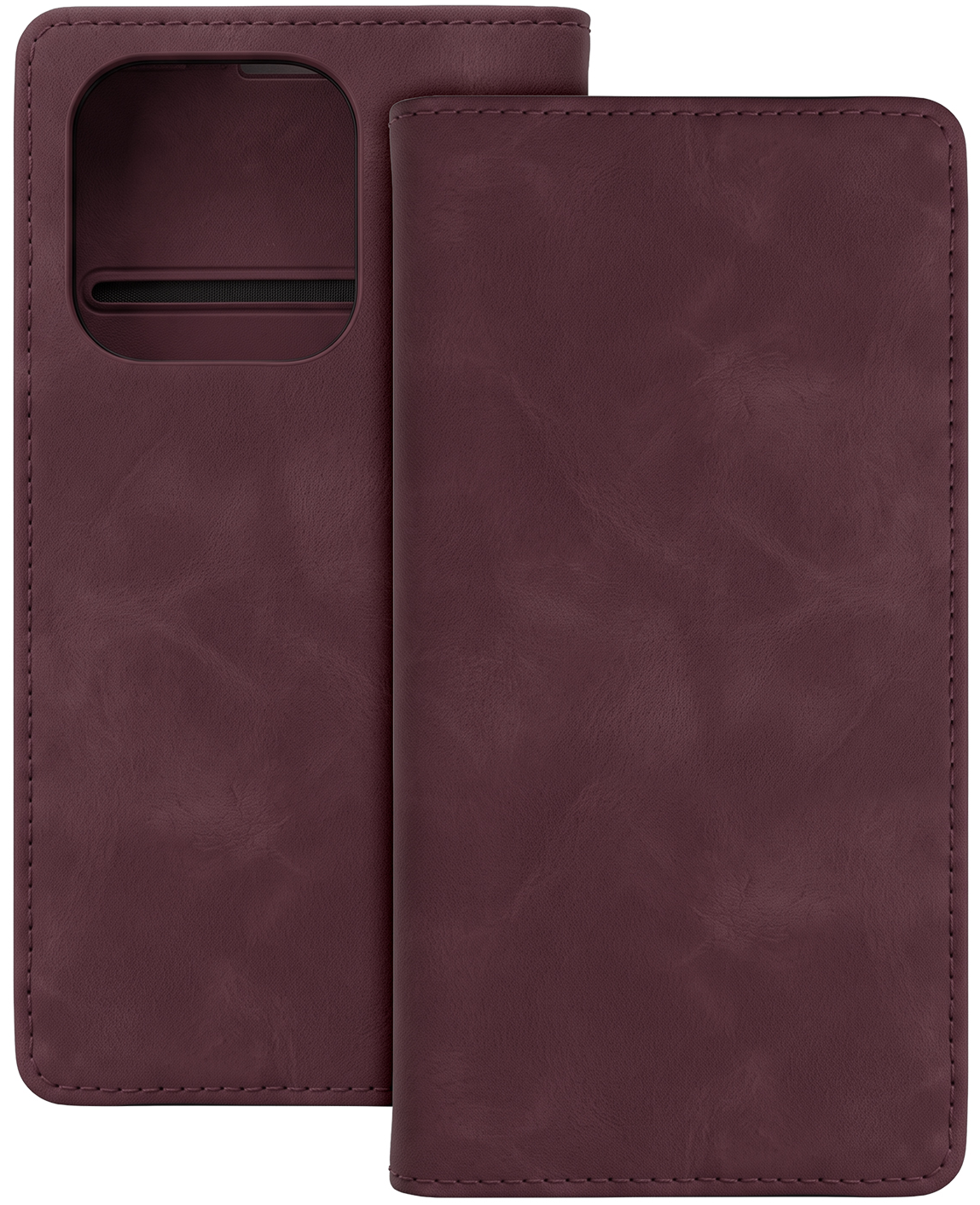 Θήκη για Motorola Moto G34, OEM, Smart Suede, Βυσσινί