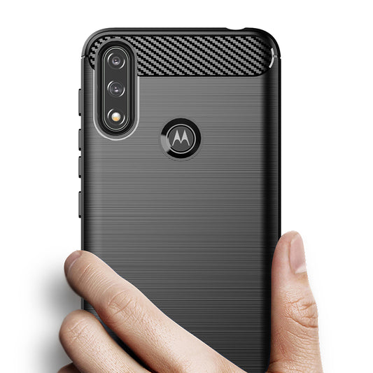 Θήκη για Motorola Moto E7i Power / E7 Power, Techsuit, Carbon, Μαύρο