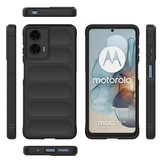 Θήκη για Motorola Moto G04s / E14 / G04 / G24, Techsuit, Magic Shield, Μαύρη