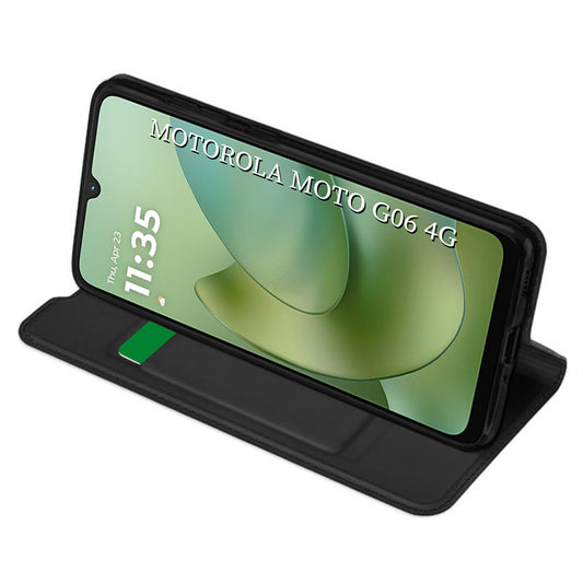 Θήκη για Motorola Moto G06, Techsuit, Magskin Book, Μαύρη