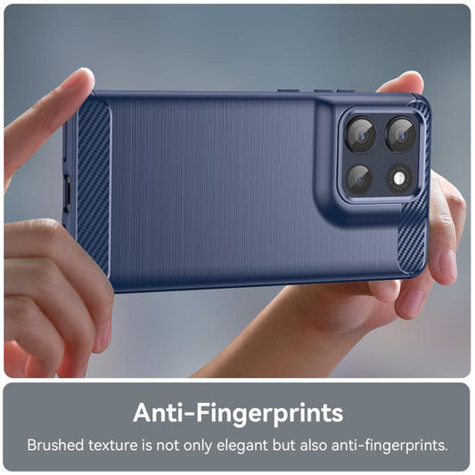 Θήκη για Motorola Moto G86, Techsuit, Carbon, Μπλε