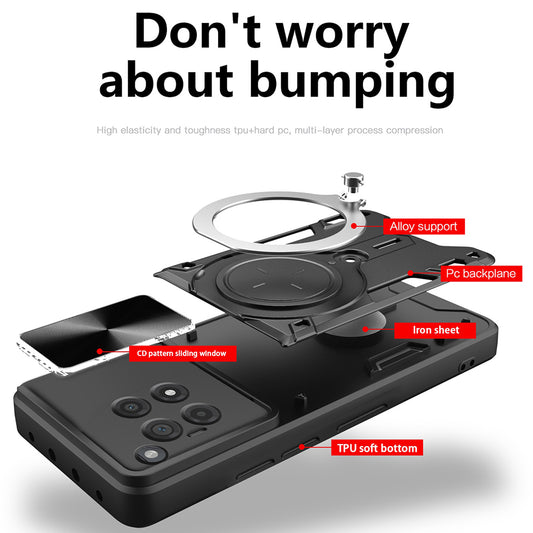 Θήκη για OnePlus 12R, Techsuit, CamGuard Pro, Ροζ Χρυσό
