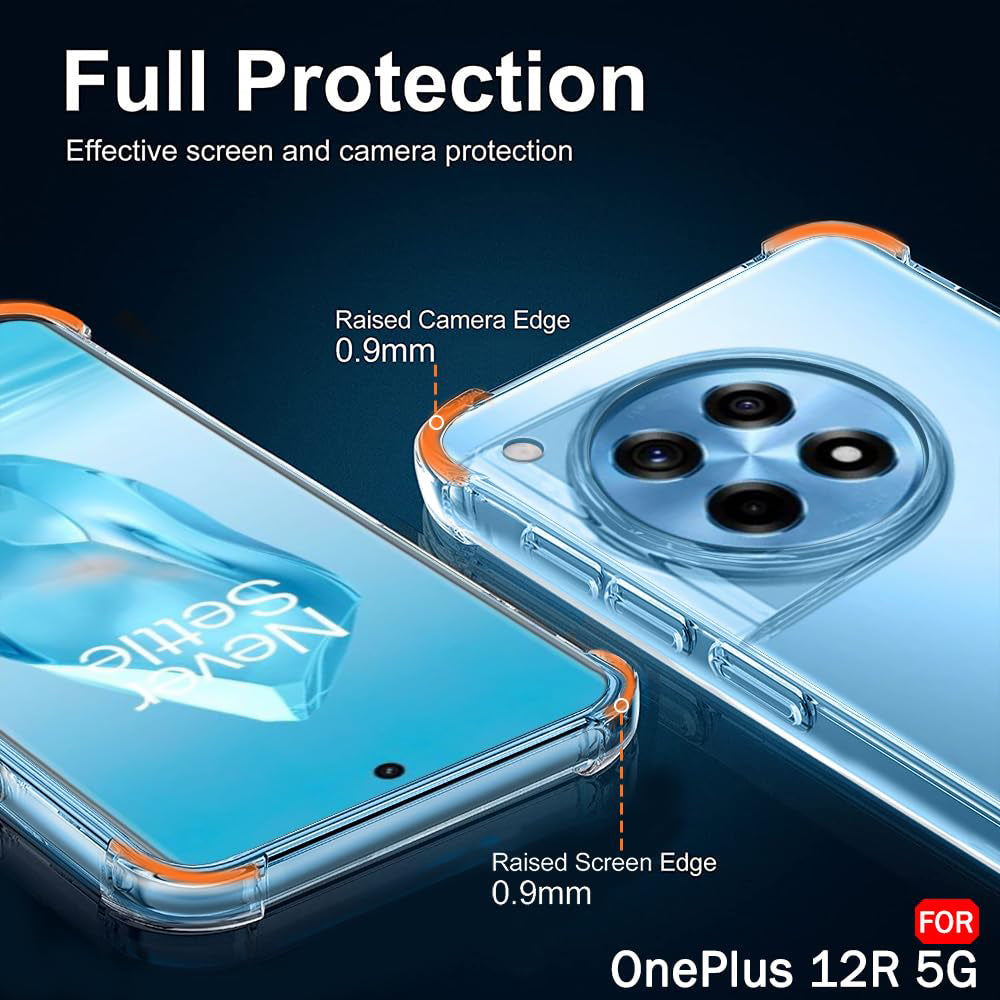 Θήκη για OnePlus 12R, Techsuit, Ανθεκτική σε Κρούσεις Διαφανής, Διάφανη