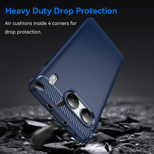 Θήκη για OnePlus Nord 4, Techsuit, Κάρμπον, Μπλε