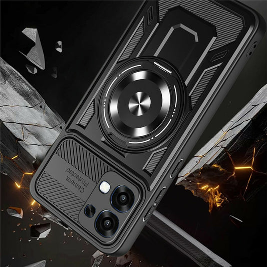 Θήκη για Oppo A6 Pro 5G / A6 Pro 4G, Techsuit, RuggedCam, Μαύρη