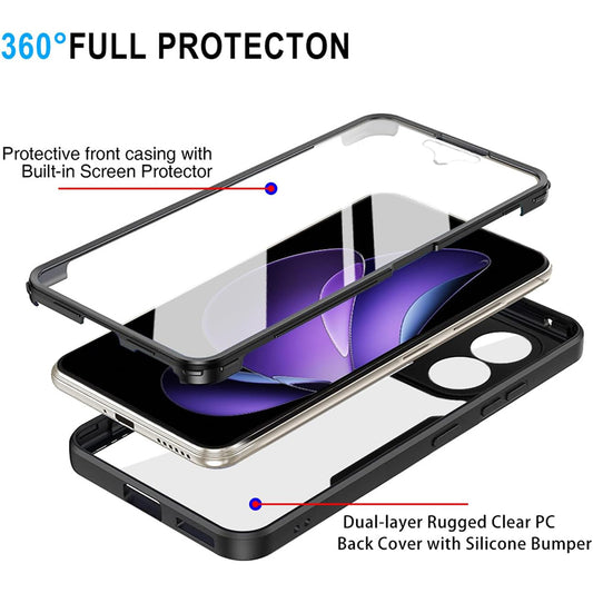 Θήκη για Oppo Reno13 FS 5G / Reno13 F 4G / Reno13 F, Techsuit, ColorVerse 360, Μαύρο