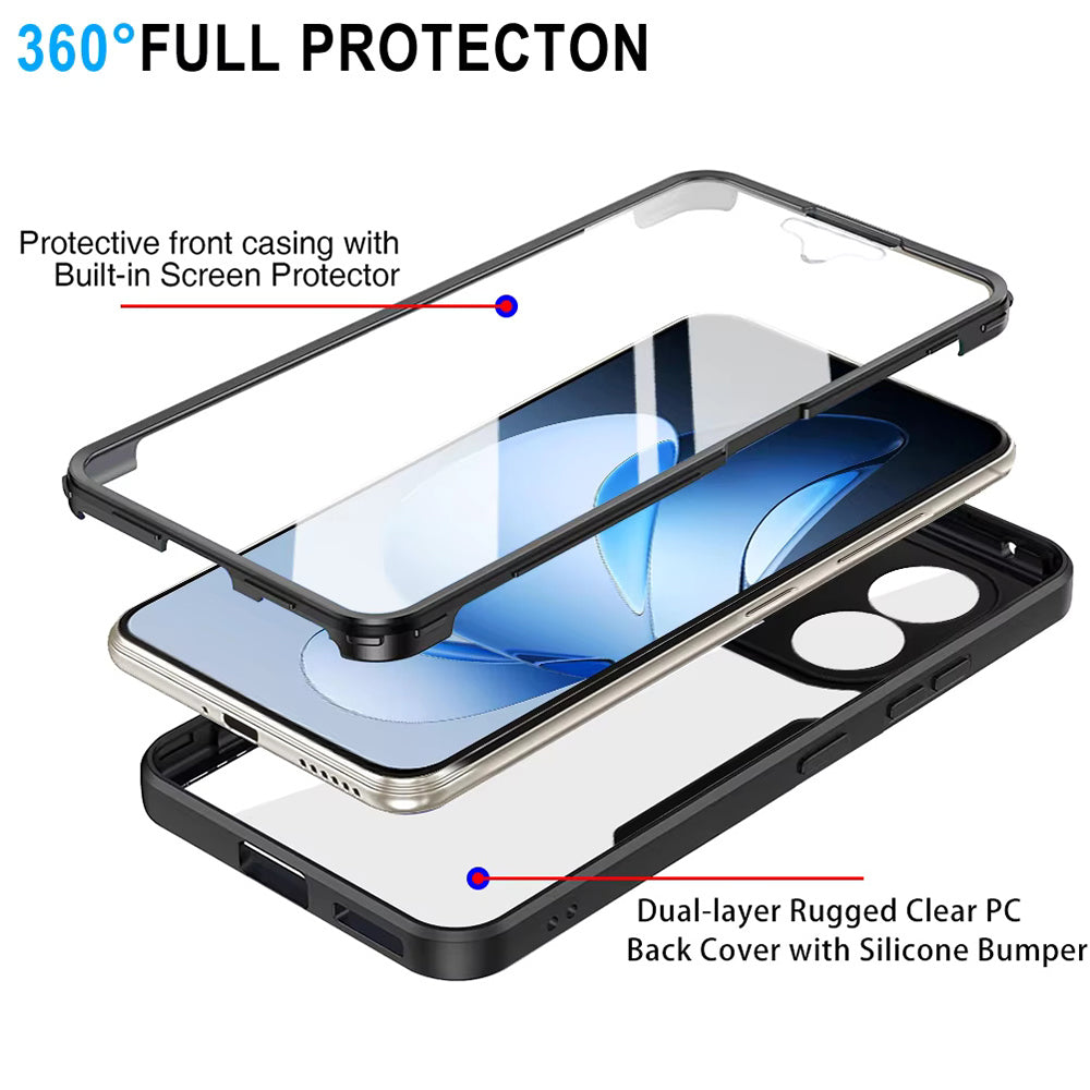 Θήκη για Oppo Reno13, Techsuit, ColorVerse 360, Μαύρο