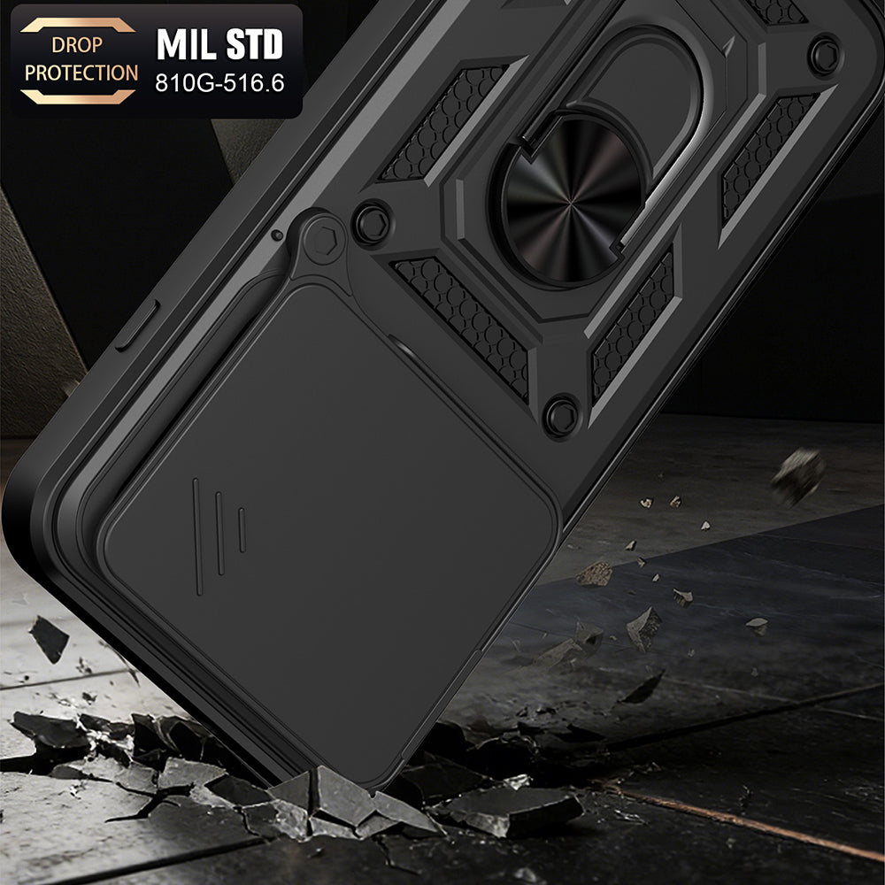 Case for Oppo Reno16 / Reno16 Pro, Techsuit, CamShield, Black