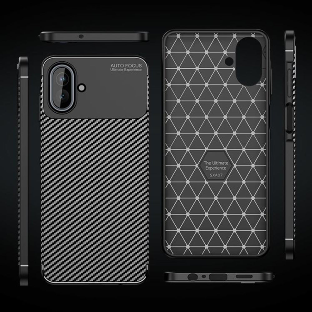 Θήκη για Samsung Galaxy A07 4G A075, Techsuit, CarbonFiber, Μαύρη