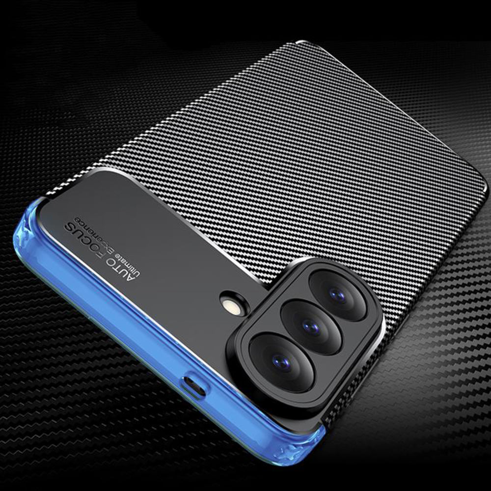 Case for Samsung Galaxy A27 5G, Techsuit, CarbonFiber, Black