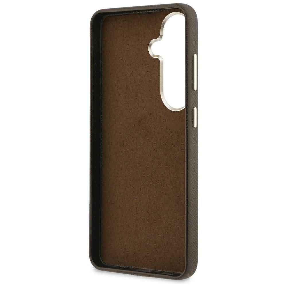 Case for Samsung Galaxy S26 S942, Guess, 4G Grained Big and Classic Logo, Brown