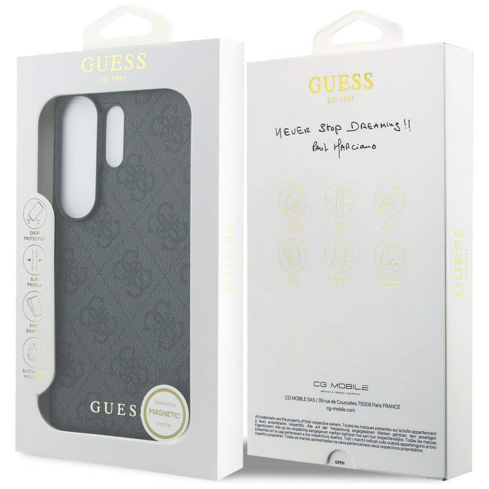 Case for Samsung Galaxy S26 Ultra S948, Guess, 4G Classic Logo Charm, Black