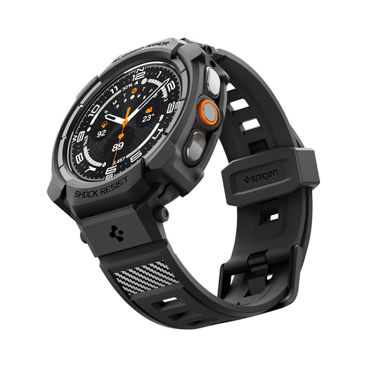 Θήκη Spigen Rugged Armor Pro για Samsung Galaxy Watch Ultra2, Μαύρο Ματ ACS11612