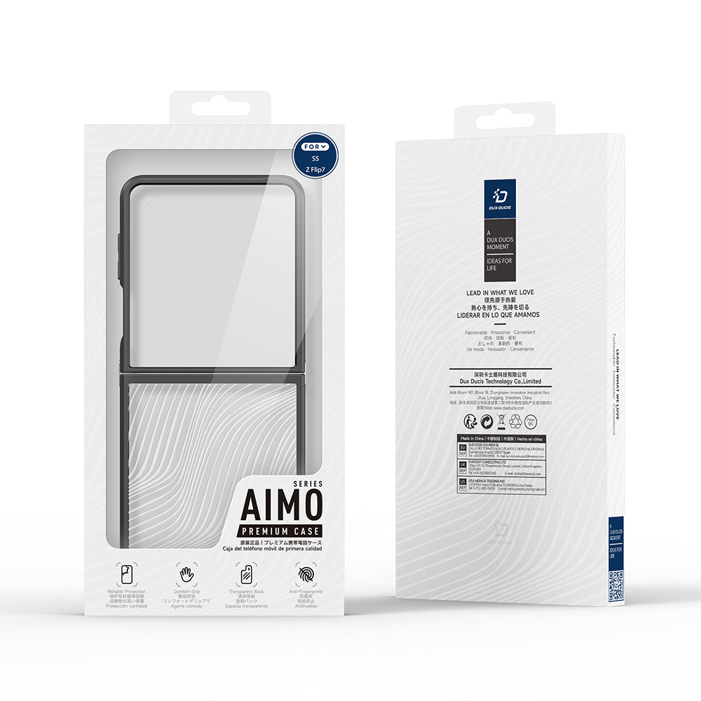 Θήκη για Samsung Galaxy Z Flip7 F766, DUX DUCIS, Aimo, Μαύρο