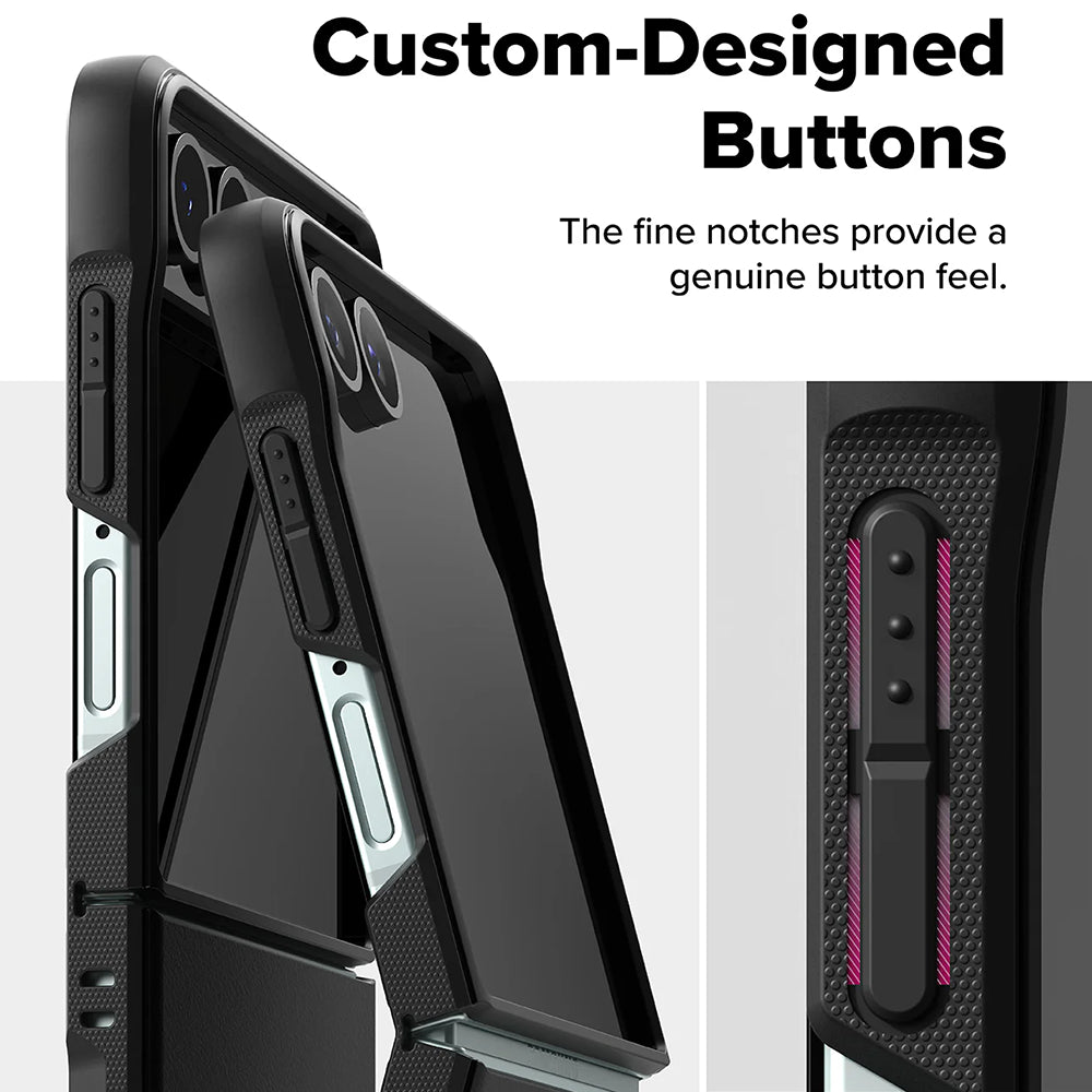 Case for Samsung Galaxy Z Flip7 F766, Ringke, Onyx, Black