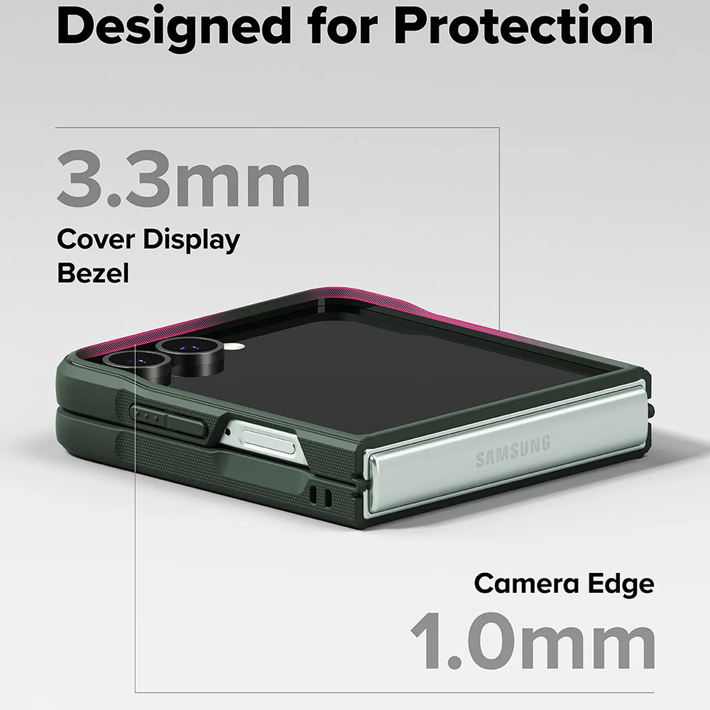 Θήκη για Samsung Galaxy Z Flip7 F766, Ringke, Όνυξ, Σκούρο Πράσινο
