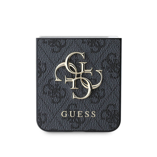 Θήκη για Samsung Galaxy Z Flip7 FE F761 / Z Flip6 F741, Guess, 4G Metal Logo, Μαύρη