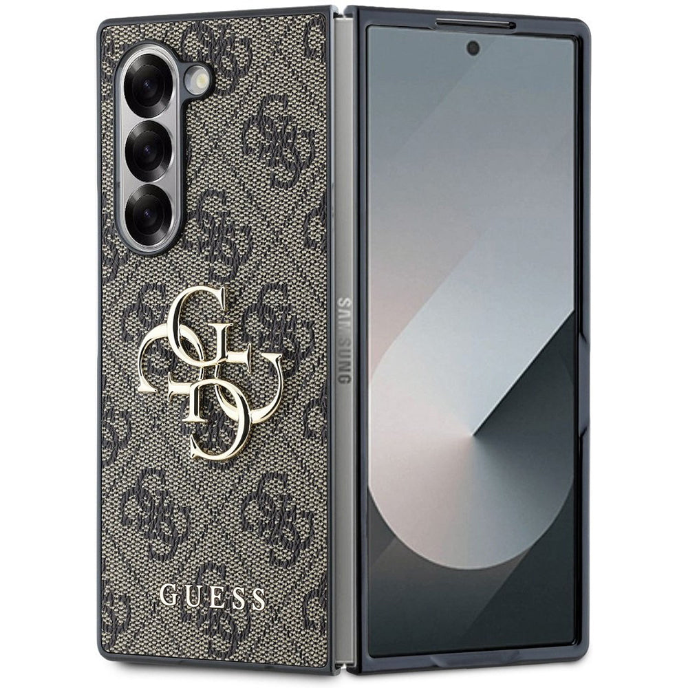 Θήκη για Samsung Galaxy Z Fold6 F956, Guess, 4G Metal Logo, Καφέ