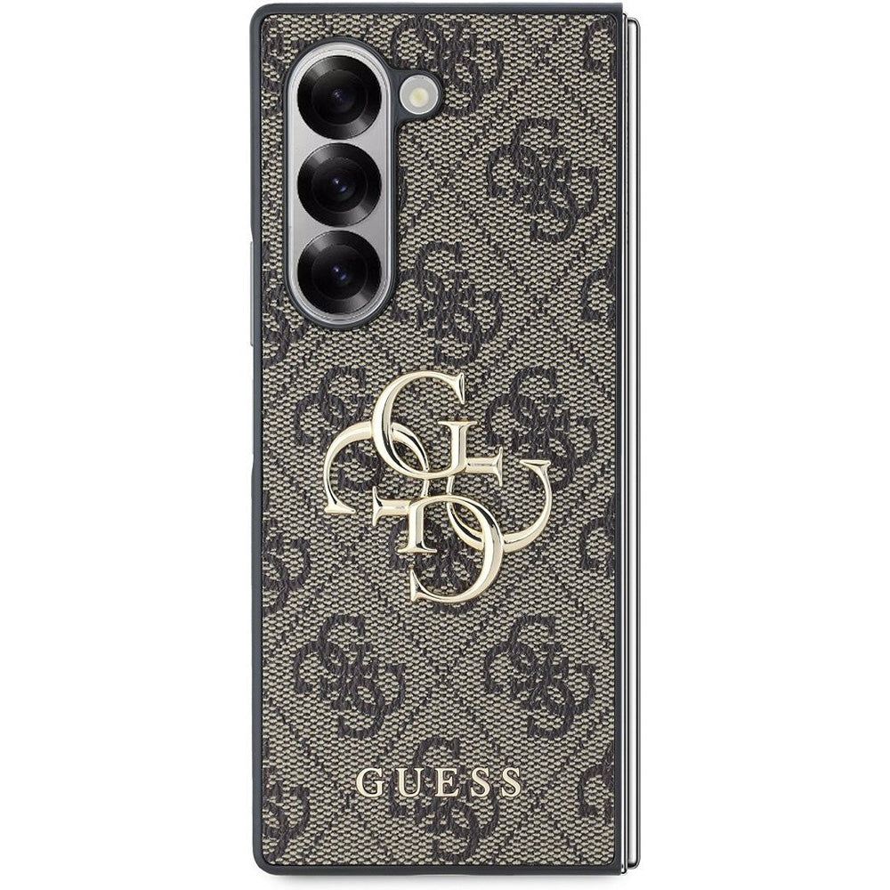 Θήκη για Samsung Galaxy Z Fold6 F956, Guess, 4G Metal Logo, Καφέ