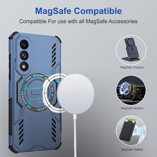 Θήκη MagSafe για Xiaomi 15T Pro, Techsuit, ArmorMag, Μπλε