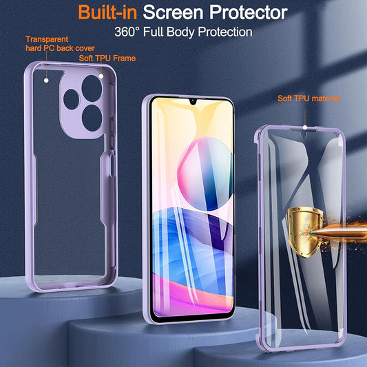 Θήκη για Xiaomi Poco M6 4G / Redmi 13, Techsuit, ColorVerse 360, Μαύρο