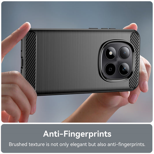 Θήκη για Xiaomi Poco M8 / Redmi Note 15 5G / Note 15 4G, Techsuit, Καρμπόν, Μαύρη