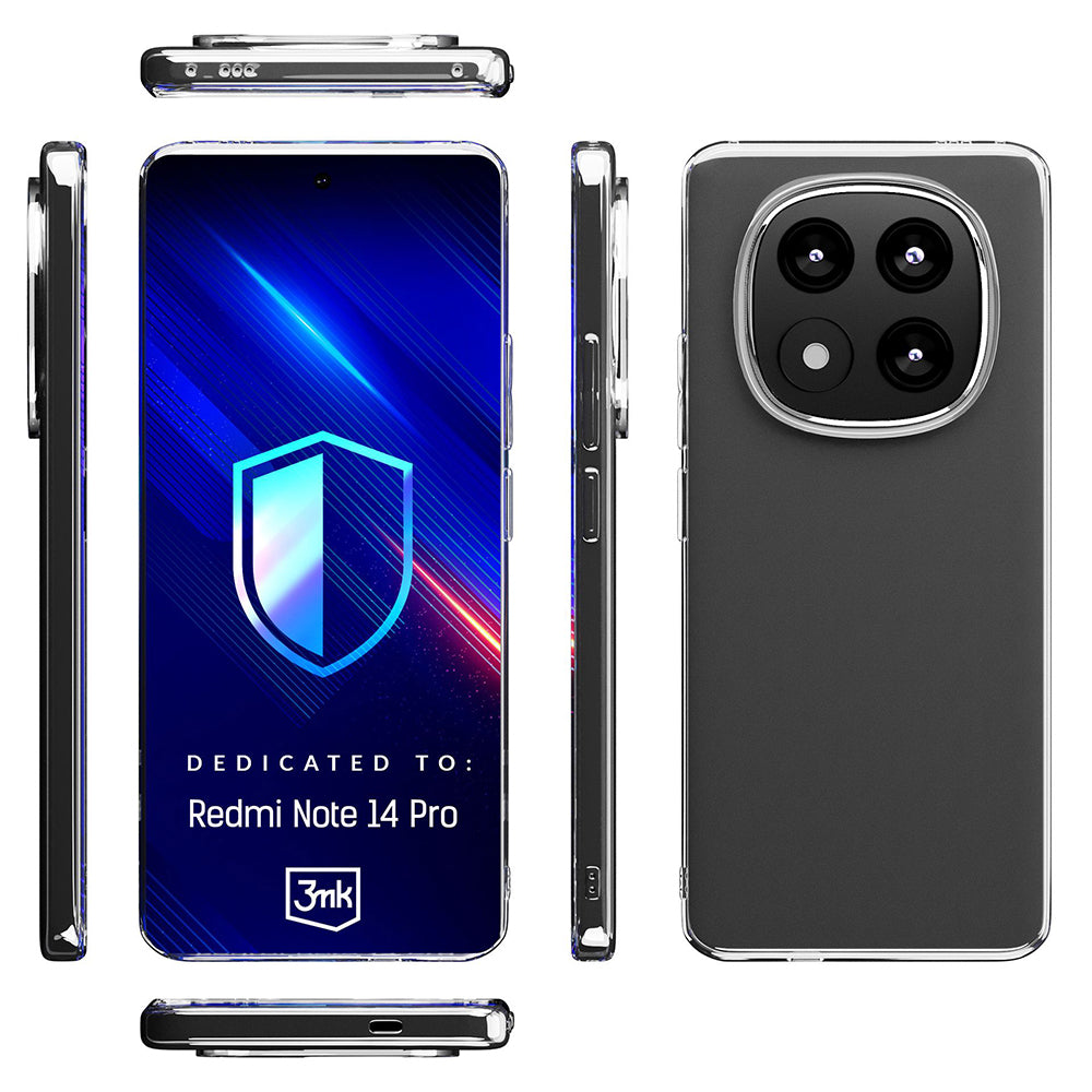 Case for Xiaomi Poco X7 / Redmi Note 14 Pro 5G, 3MK, Clear, Transparent