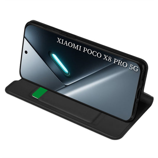 Θήκη για Xiaomi Poco X8 Pro, Techsuit, Magskin Book, Μαύρη