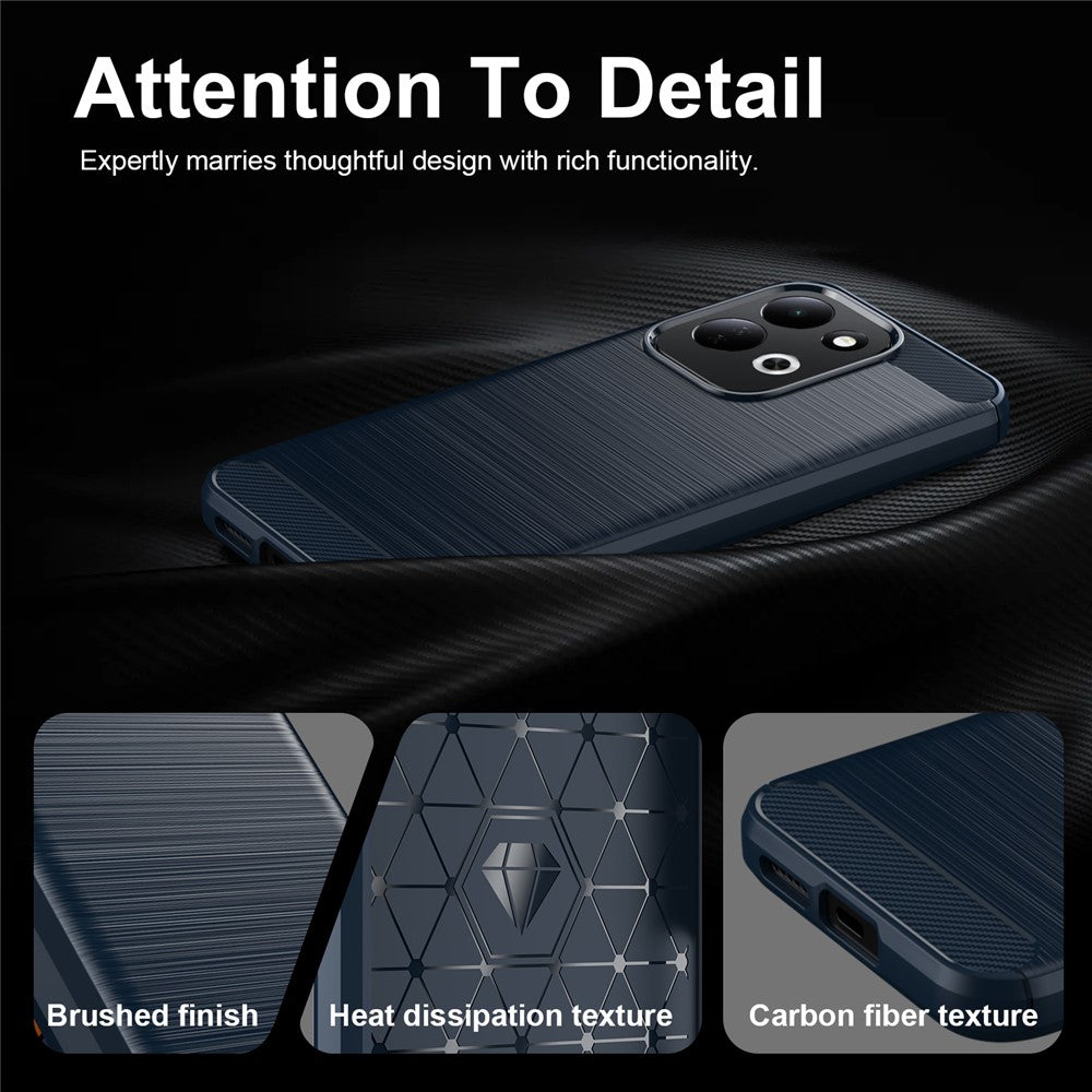 Θήκη για Xiaomi Redmi 17 5G / 17 4G, Techsuit, Carbon, Μπλε