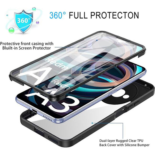 Θήκη για Xiaomi Redmi A3x / A3, Techsuit, ColorVerse 360, Μαύρο