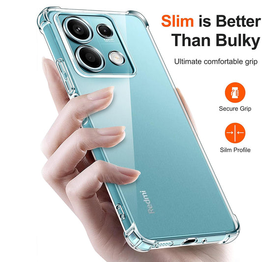 Θήκη για Xiaomi Redmi Note 13 5G, Techsuit, Ανθεκτική σε Κρούσεις Διαφανής, Διάφανη