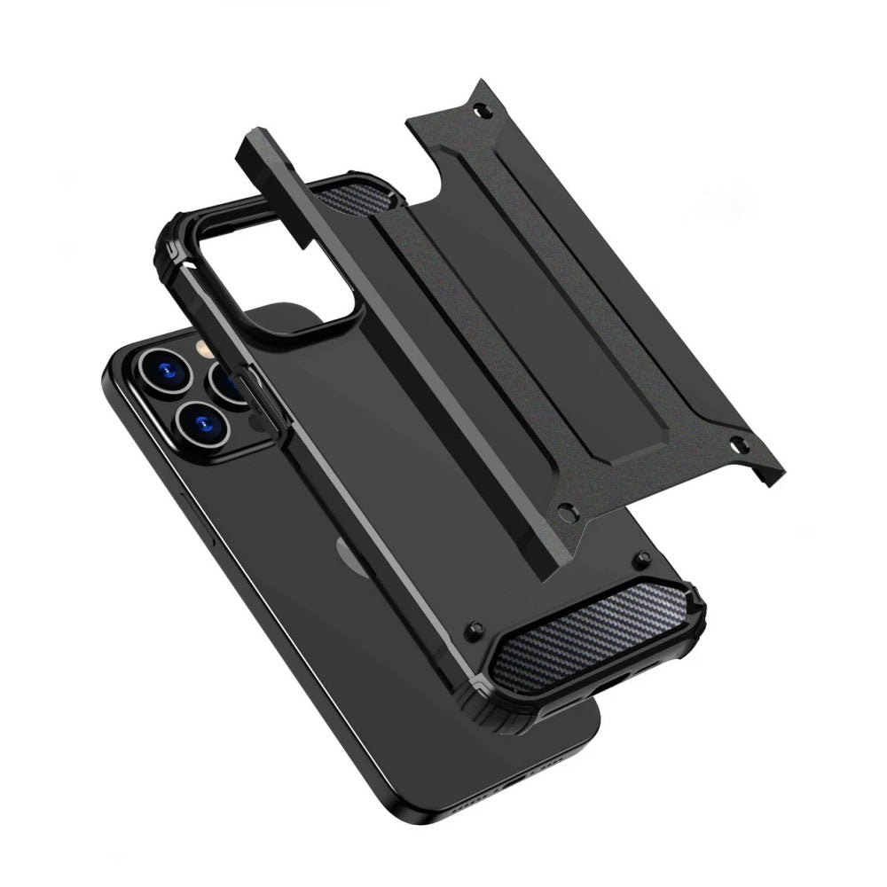 Θήκη για Xiaomi Redmi Note 14 Pro 4G, Techsuit, Hybrid Armor, Μαύρη