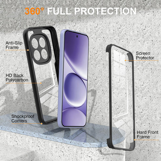 Θήκη για Xiaomi Redmi Note 15 Pro 4G, Techsuit, ColorVerse 360, Μαύρη