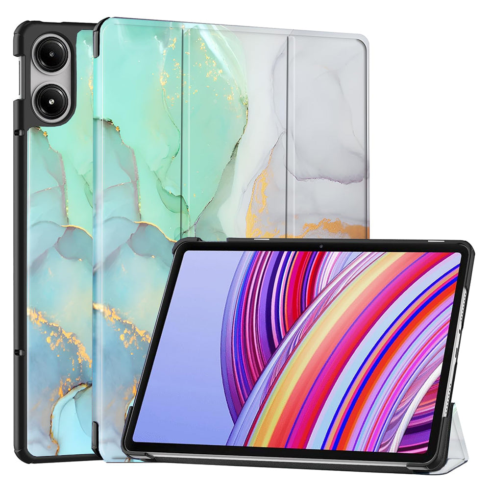 Θήκη για Xiaomi Redmi Pad Pro / Pad / Pad Pro 5G, Techsuit, FoldPro Green Time, Πολύχρωμο
