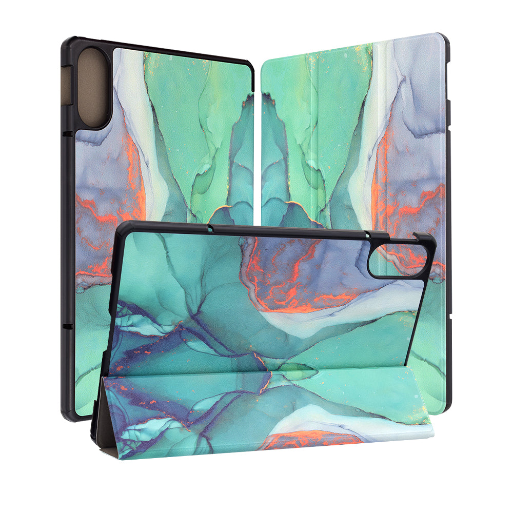 Θήκη για Xiaomi Redmi Pad Pro / Pad / Pad Pro 5G, Techsuit, FoldPro Green Time, Πολύχρωμο