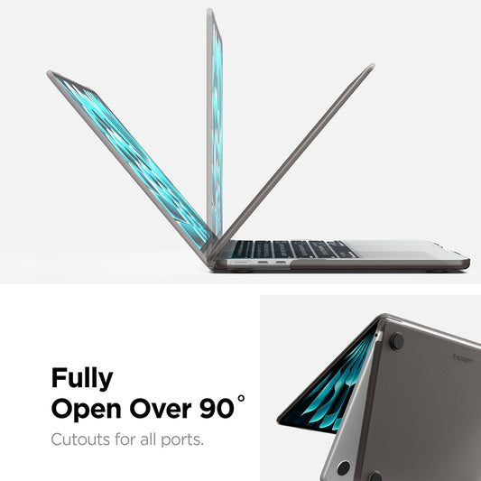 Spigen Airskin Case for Apple MacBook Air 13inch (2026) / (2025) / (2024) / (2022), Satin Black ACS11531
