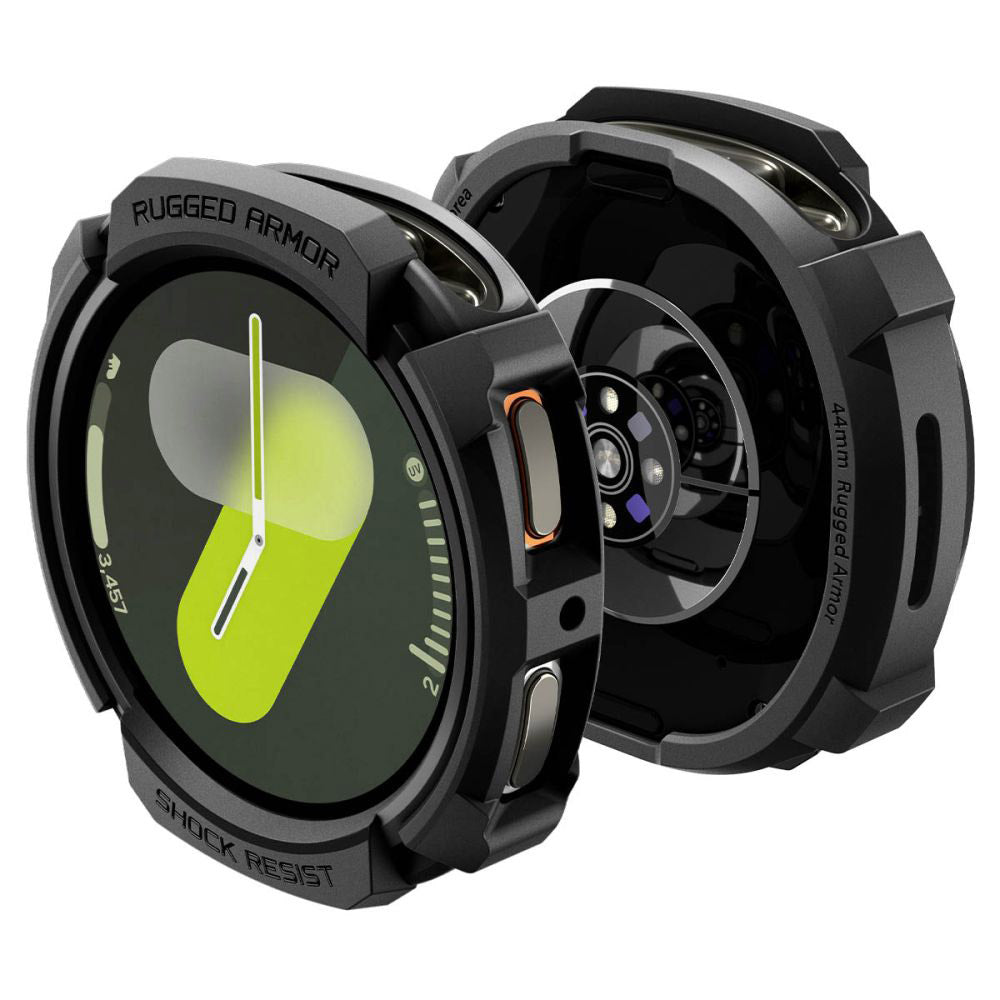 Spigen Rugged Armor Case for Samsung Galaxy Watch9 / Watch8 44mm, Matte Black ACS10006