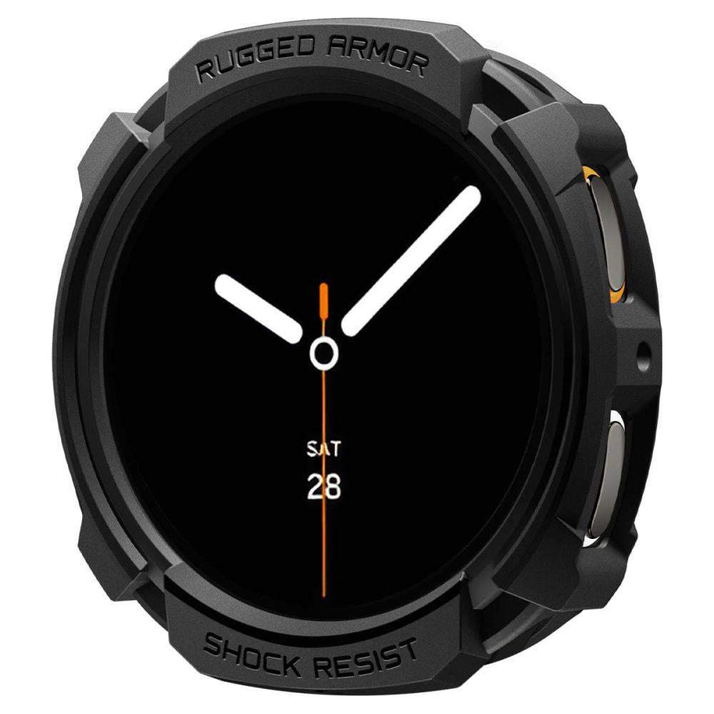 Spigen Rugged Armor Case for Samsung Galaxy Watch9 / Watch8 44mm, Matte Black ACS10006