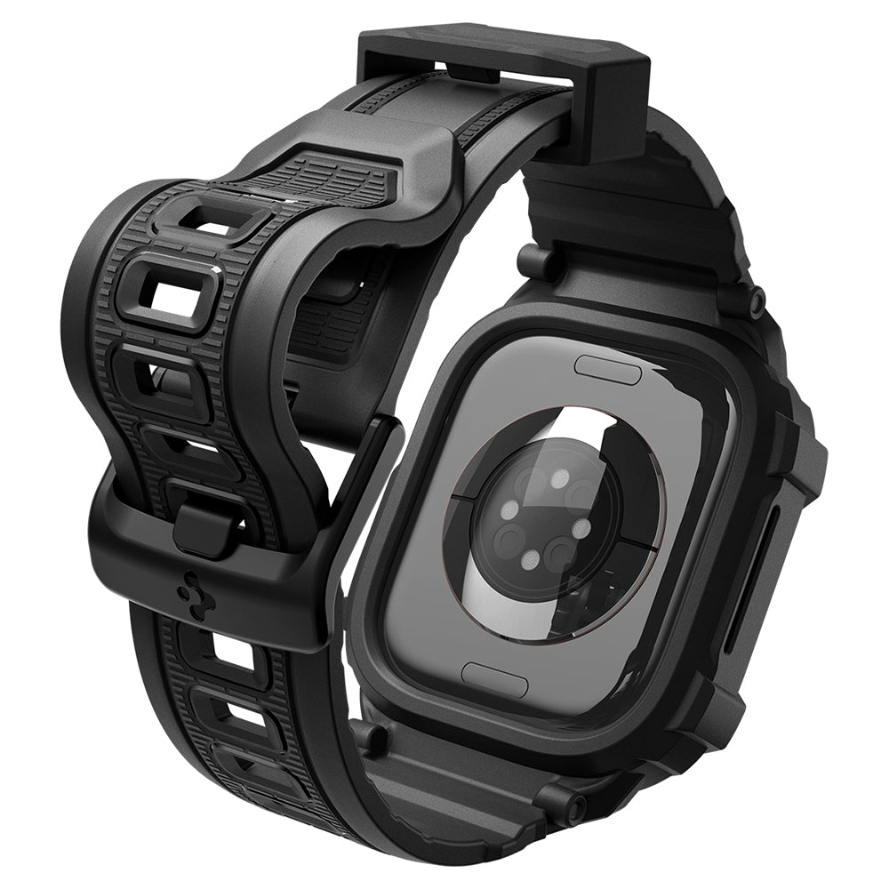 Θήκη Spigen Rugged Armor Pro για Apple Watch Series 12 42mm, Μαύρο Ματ ACS11883