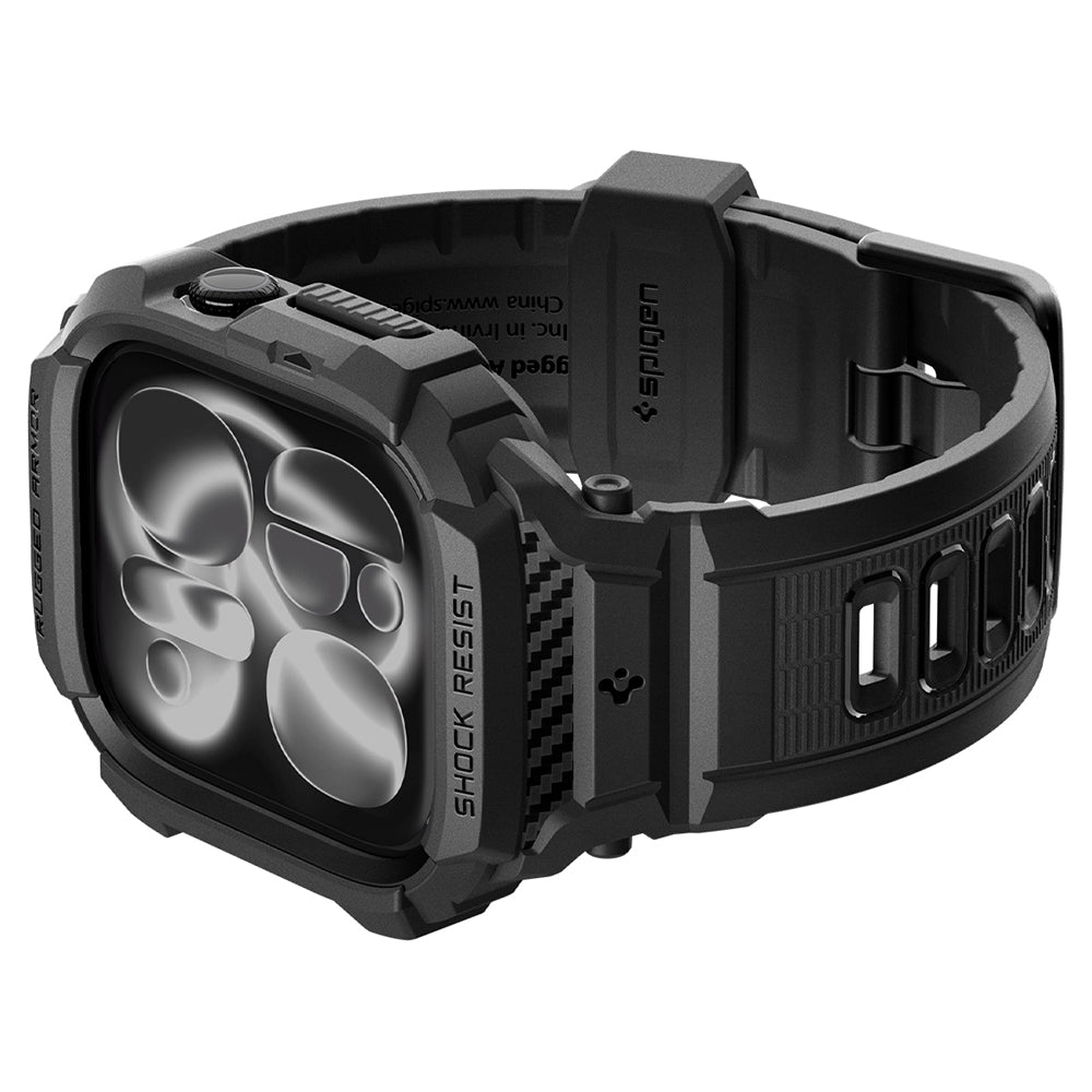 Θήκη Spigen Rugged Armor Pro για Apple Watch Series 12 42mm, Μαύρο Ματ ACS11883